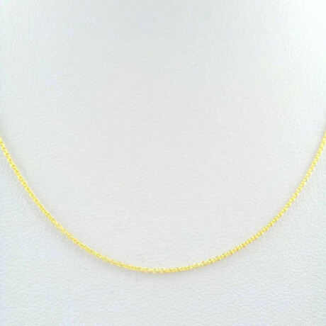 Cadena de plata 925 con baño de oro amarillo 50 Cm