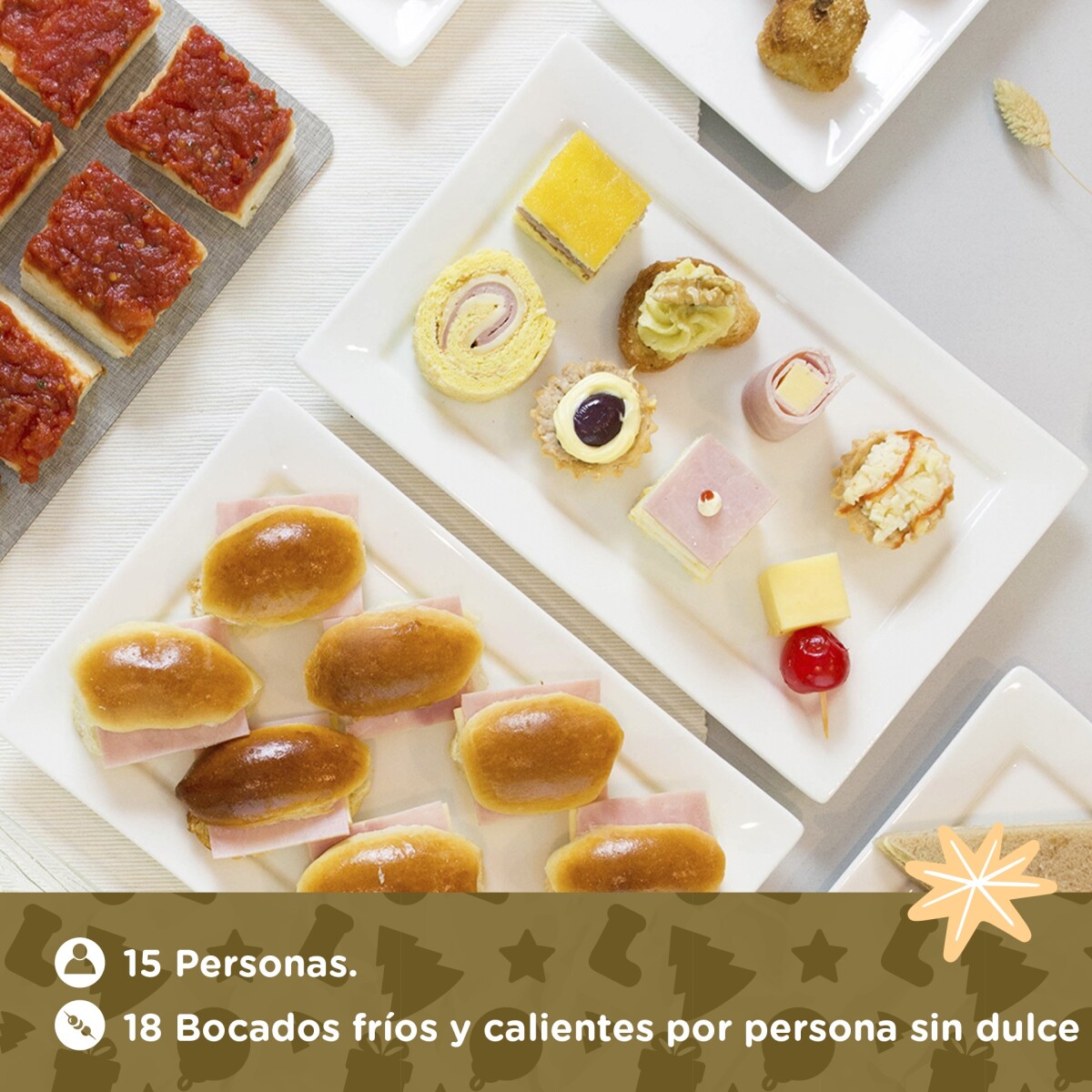 Lunch Fiestas 15 Personas Premium - Sin Dulce - 000 