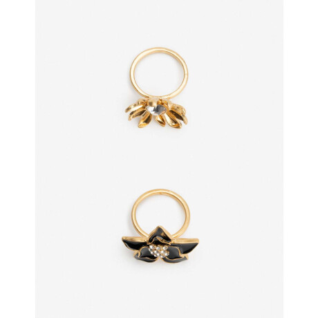 Sets Anillos Botanico Dorado Oro Amarillo