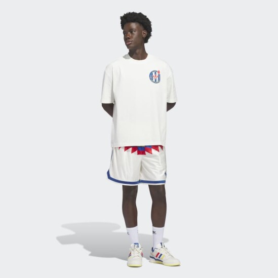 Remera Adidas Basketball Crest Blanco