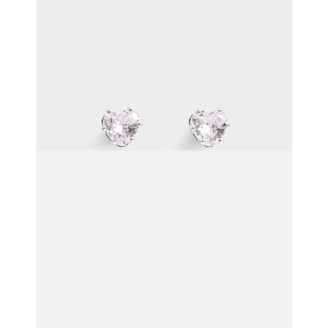 Aros Con Cubic Zirconia Plateado