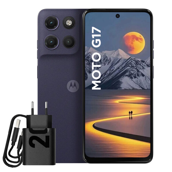 Motorola G17 12gb (4gb + 8gb) Ram 256gb 4g CEL MOTOROLA G17 4/256GB LILA