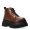 Bota de Mujer Miss Carol GALILEA acordonada con plataforma Tan