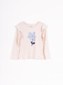 REMERA FLEURS BEIGE CLARO