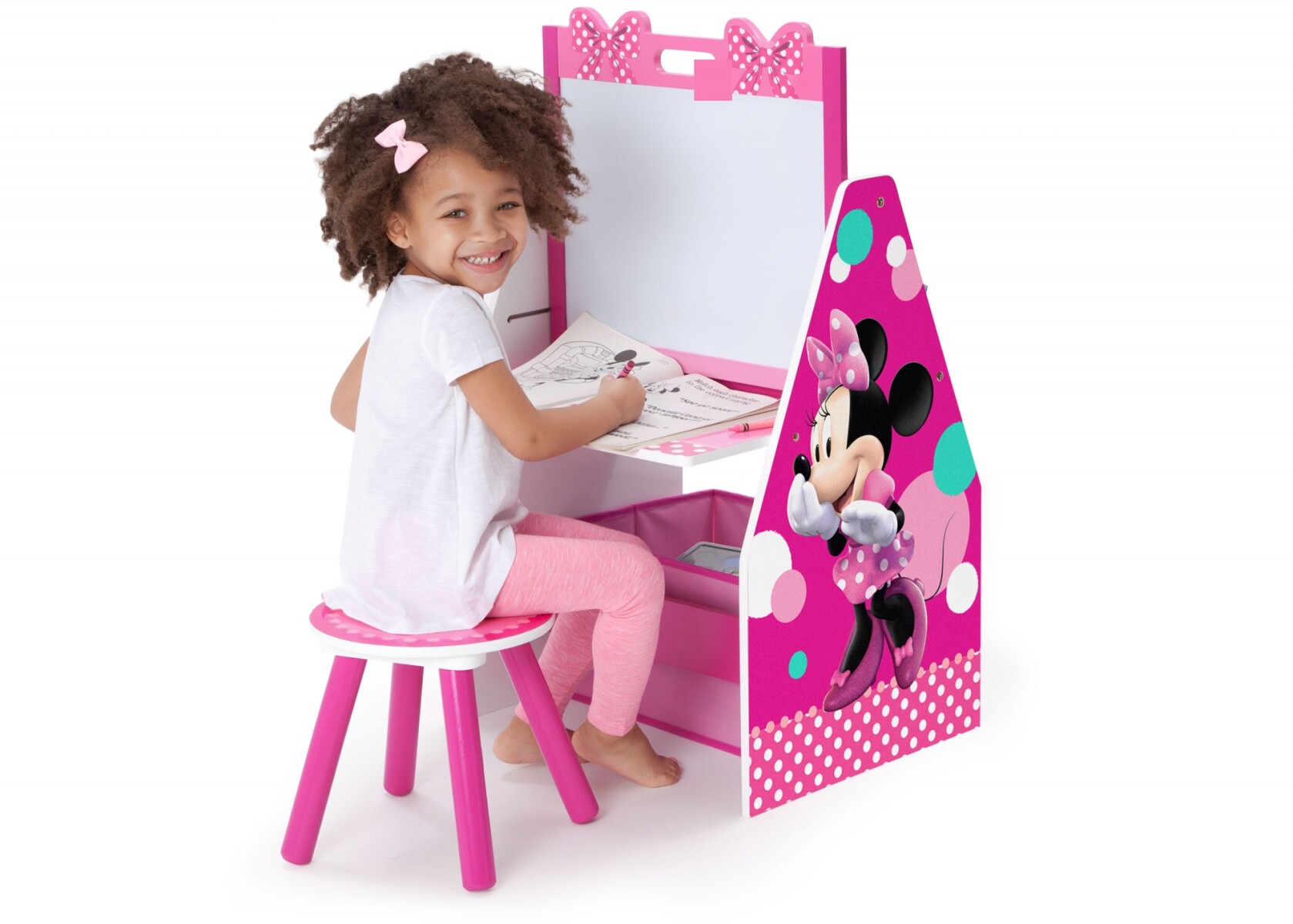 Mesa de Arte Minnie Mouse 3 en 1 de Delta Children TE87519MN-R1063 - ROSA-FUSCIA 