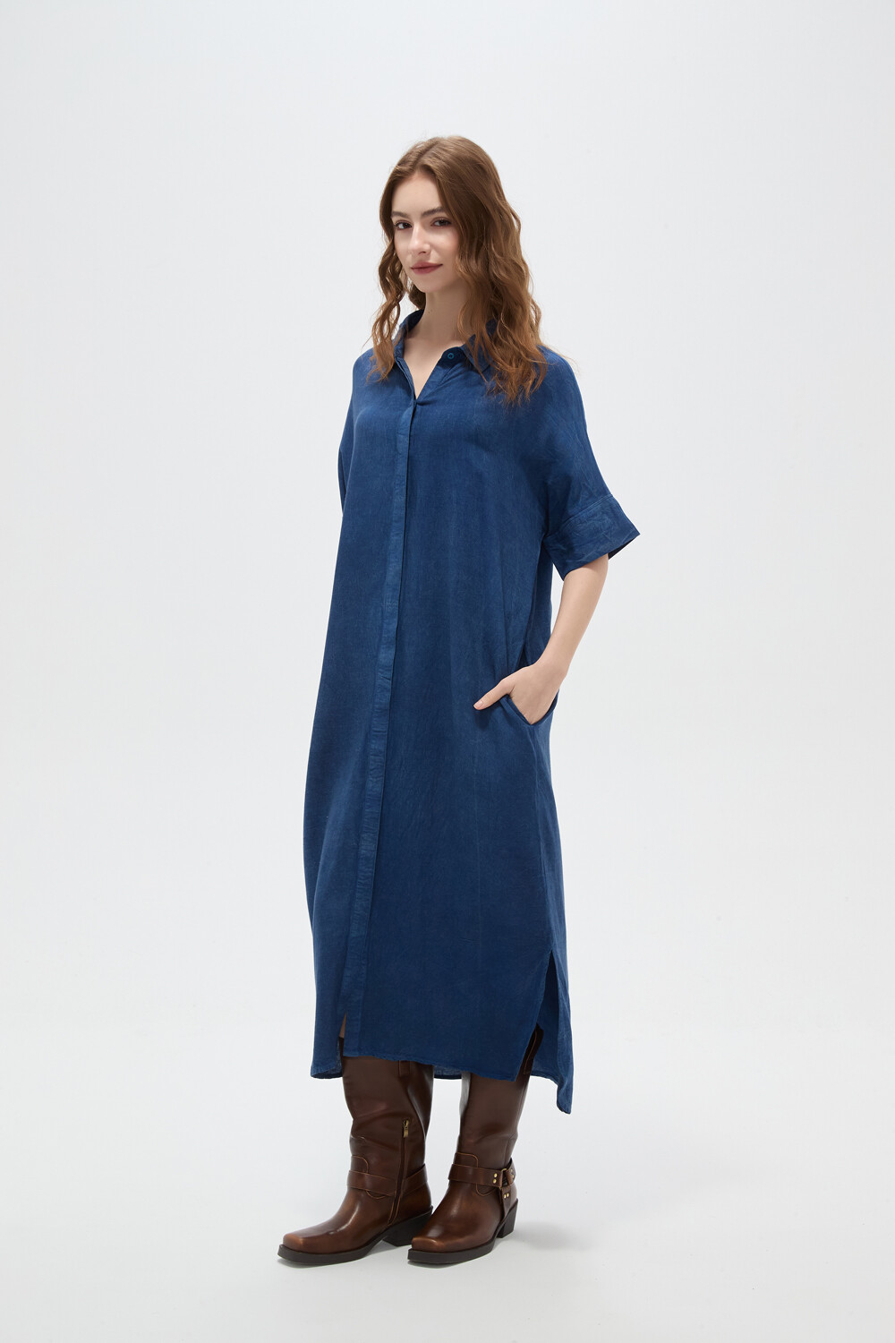 Tunica Kamena Azul Indigo