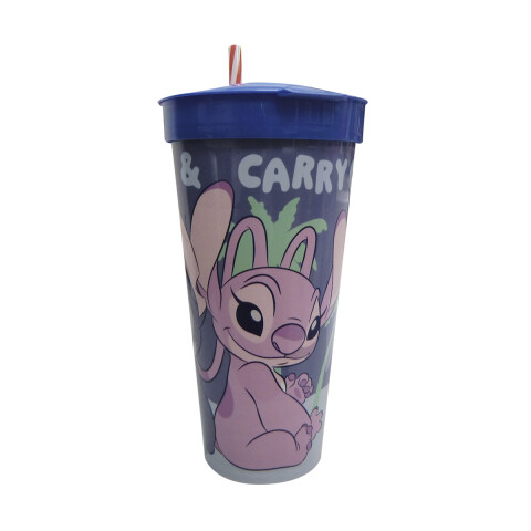 Vaso 2 en 1 Stitch, Pote 220 ml + Vaso 540 ml U