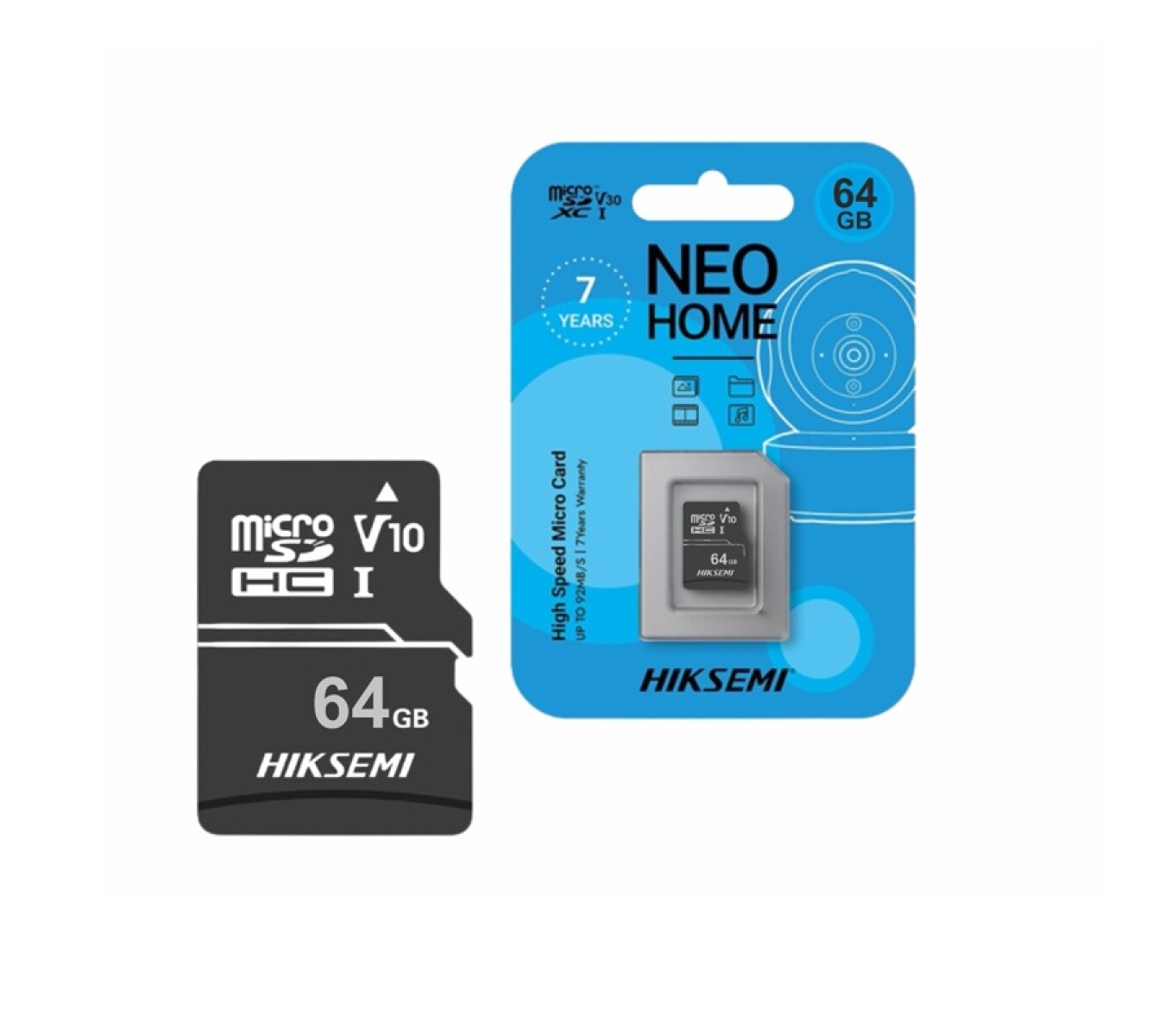 Memoria Hiksemi Micro SD 64GB V30 Clase 10 