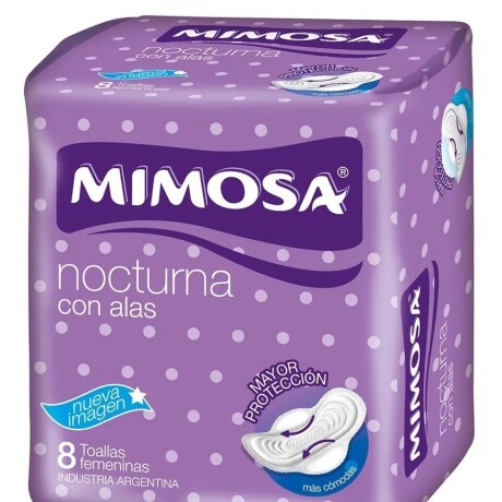 TOALLA MIMOSA NOCTURNA CON ALAS X 8 TOALLA MIMOSA NOCTURNA CON ALAS X 8