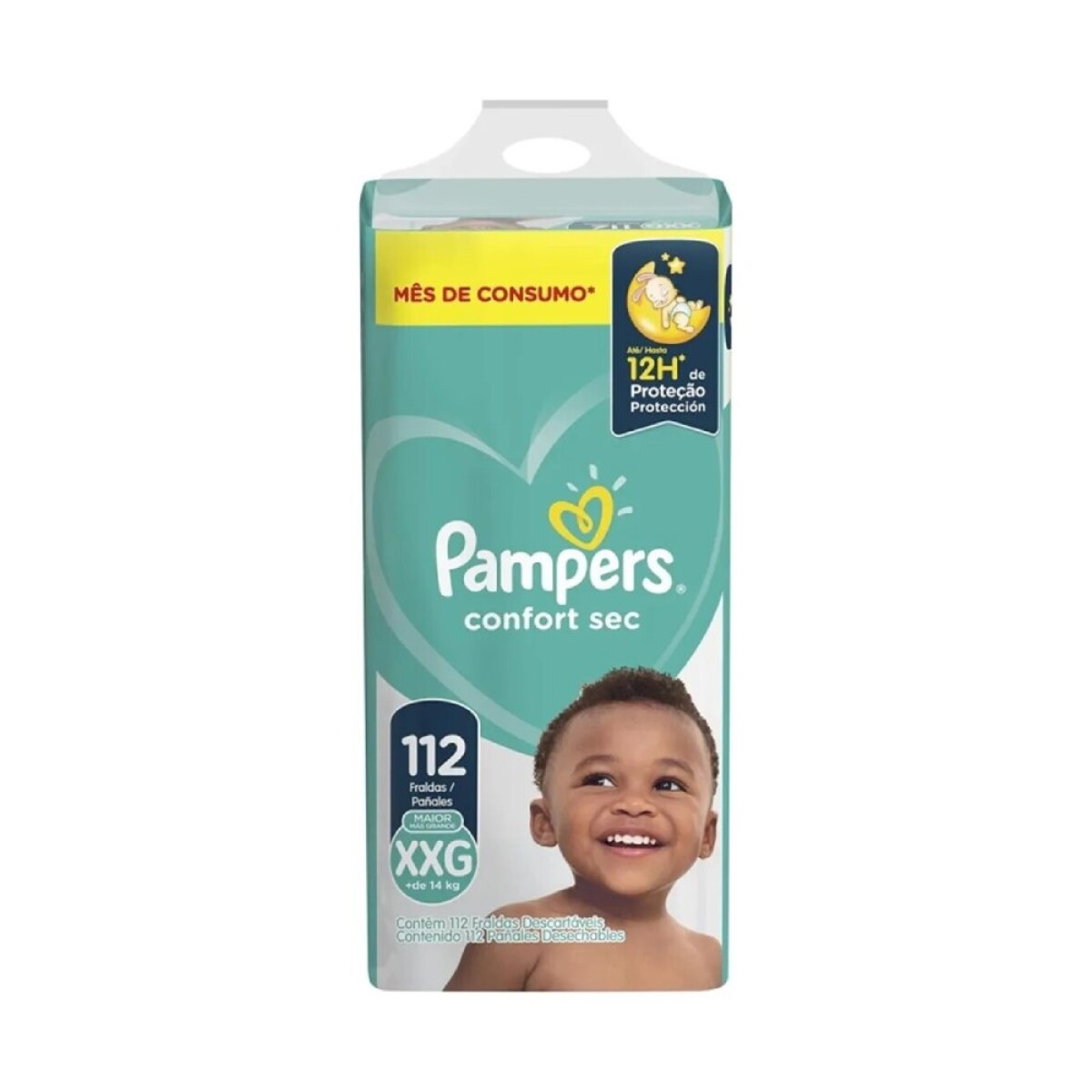 Pañales Pampers Confort Sec XXG 112 Unidades 