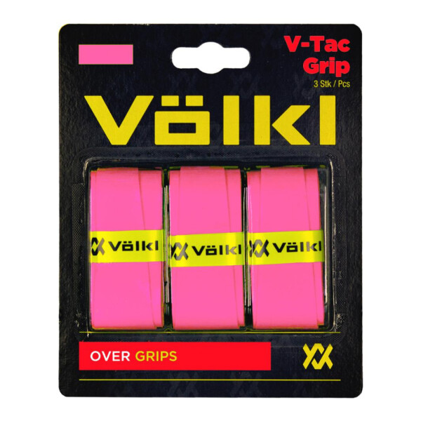 Overgrip Para Raqueta De Tenis Volkl V-Tac Grip Pack x3 Rosa