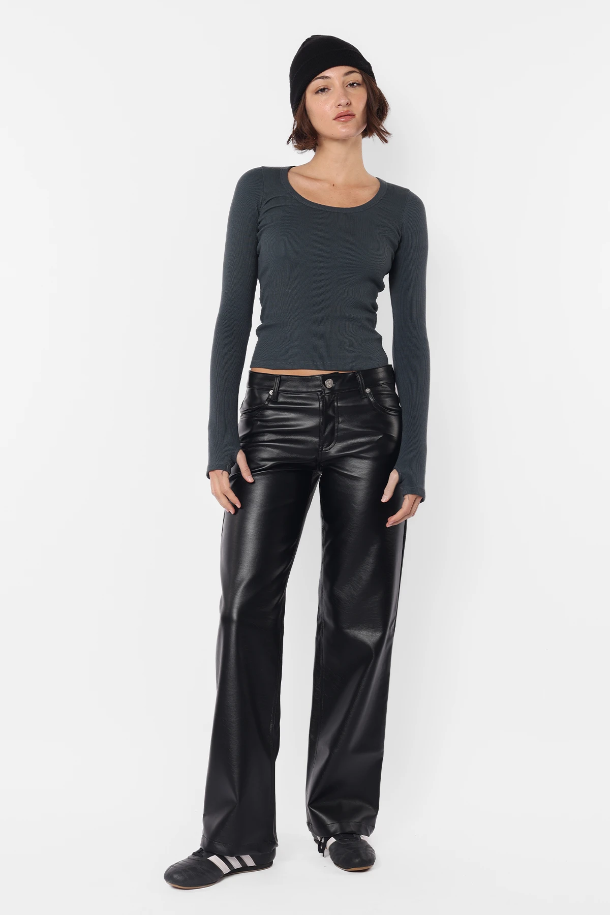 Top Alanis Gris Plomo