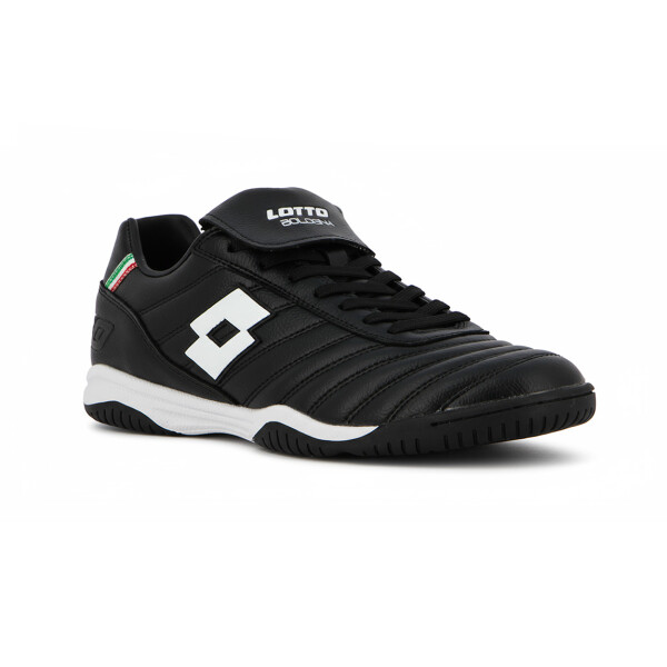 Lotto BOLOGNA Futbol sala ID Unisex - Negro/Blanco Negro-Blanco
