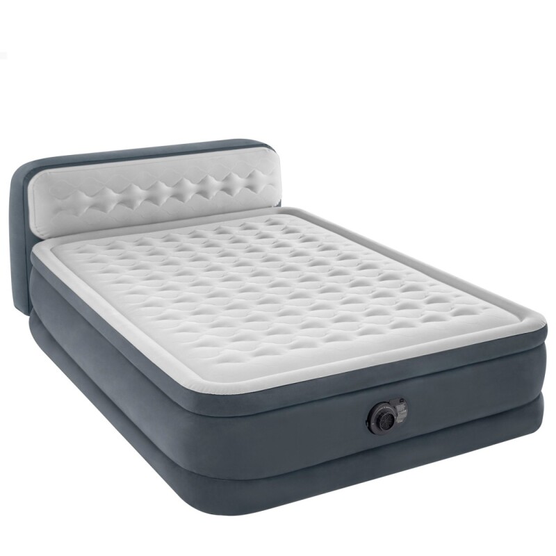 INTEX COLCHON DURA-BEAM DELUXE ULTRA PLUSH CON BOMBA Y RESPALDO 2 PLAZAS QUEEN Intex Colchon Dura-beam Deluxe Ultra Plush Con Bomba Y Respaldo 2 Plazas Queen
