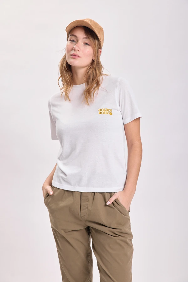 Remera estampa Golden Hour Blanco