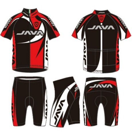 Java - Malla de Ciclista -- YA-011D - Color: Negro/rojo/blanco Talle: S 001