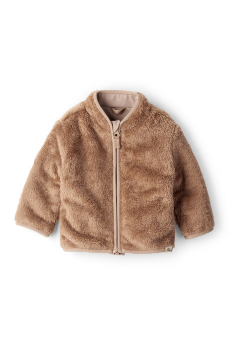 Campera de sherpa, marrón Sin color