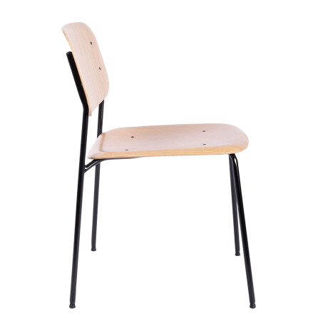 SILLA DE COMEDOR MADERA-Y-METAL NATURAL-BEIGE O´CONOR II