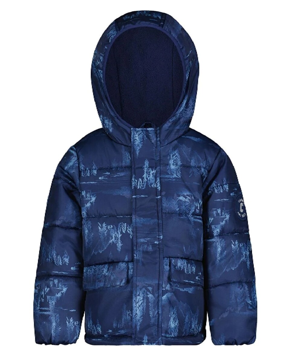 Campera resistente al agua, azul. Talles 2-4T 