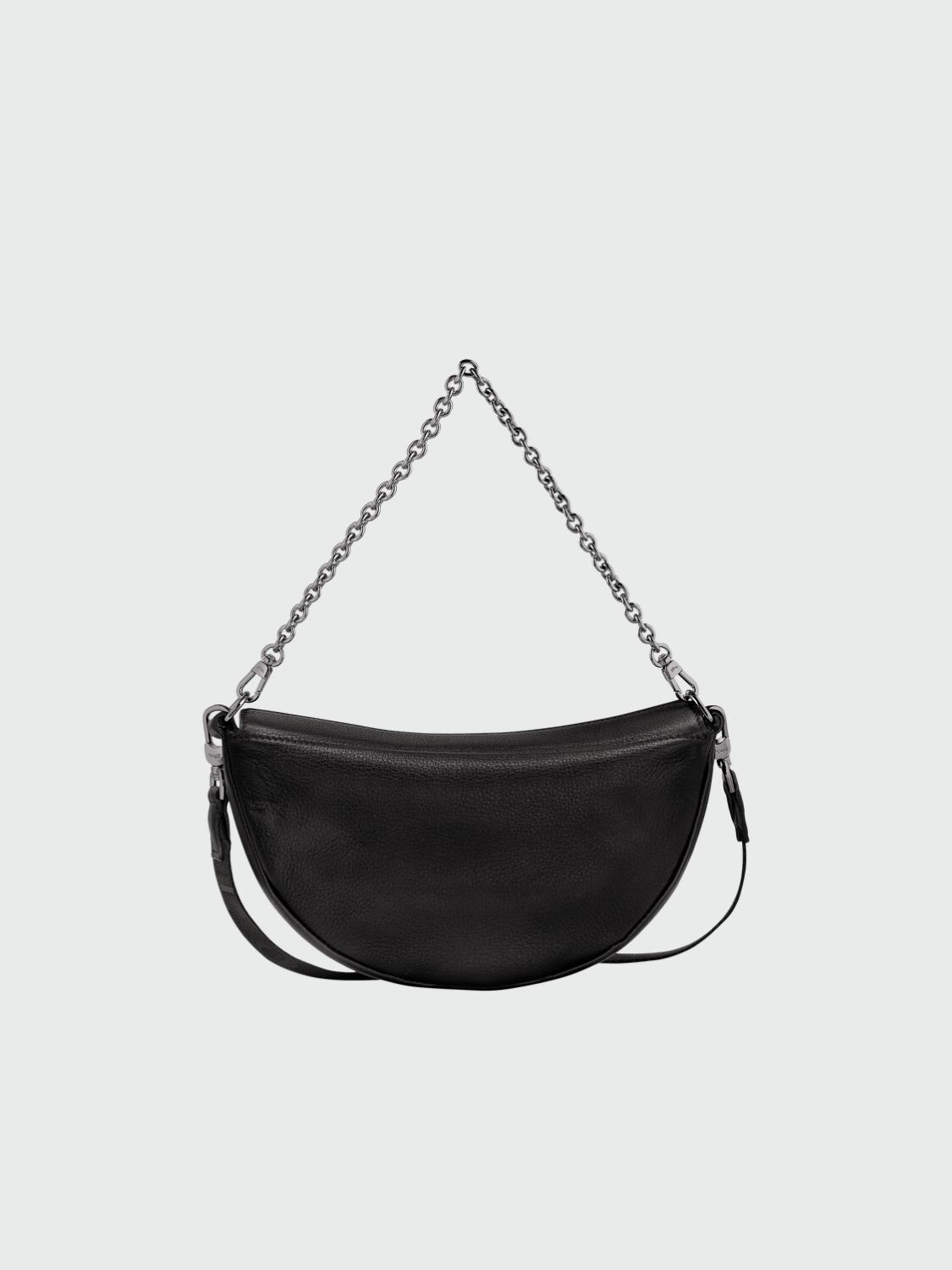 Longchamp -Cartera pequeña de cuero, Smile Negro