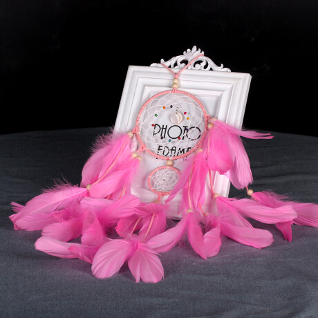 Atrapasueños Blanco Dije Rosa