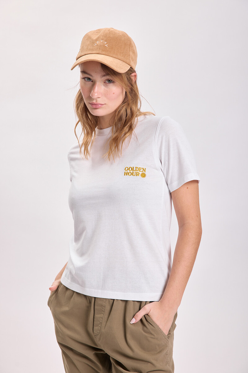 Remera estampa Golden Hour Blanco