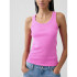 FRCH SL COTTON 2X2 LOGO TANK NEON PINK GLOW