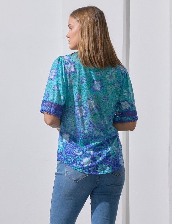 Blusa Printed VERDE/MULTI