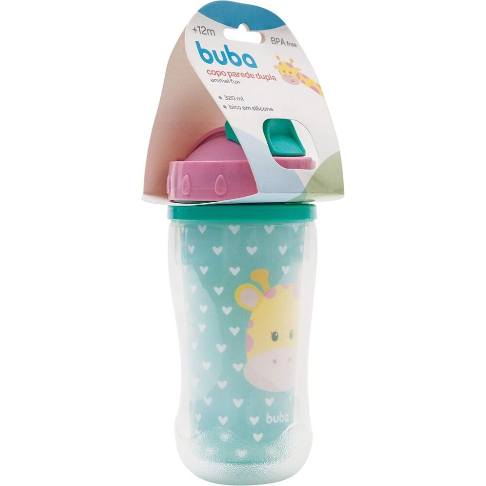 Vaso doble pared animales BUBA jirafa