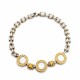 Pulsera con tres medallas de Nacar Pulsera con tres medallas de Nacar