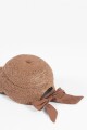 Cap de rafia chocolate
