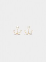 Pendientes Earjacket Con Perlas blanco