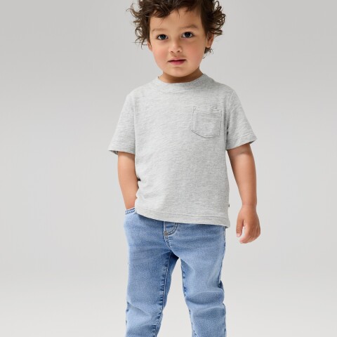 V-PO SLIM KNIT DNM LT LIGHT WASH