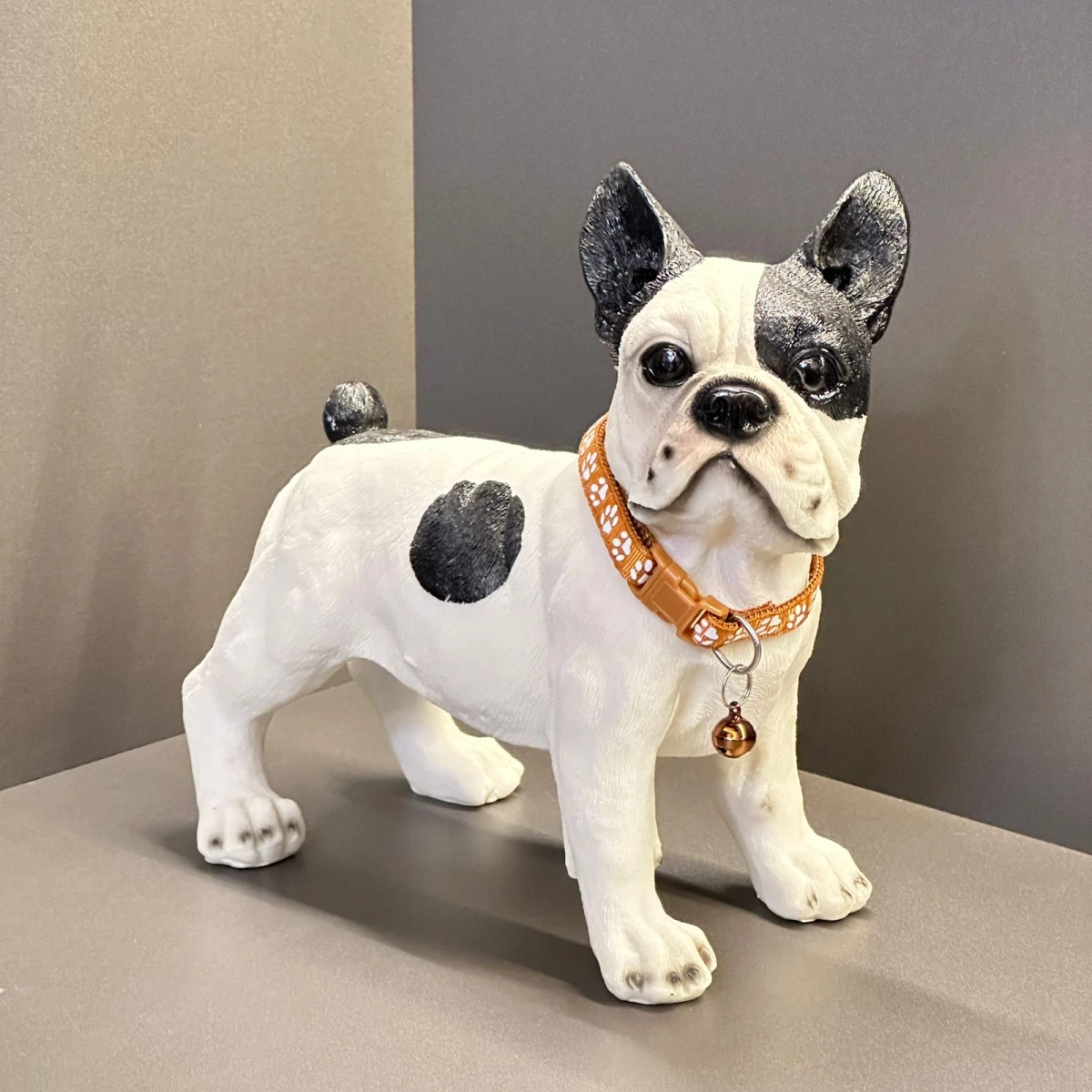 Bulldog Frances Decorativo Resina Alto 22cm x Largo 22cm x Ancho 8cm 