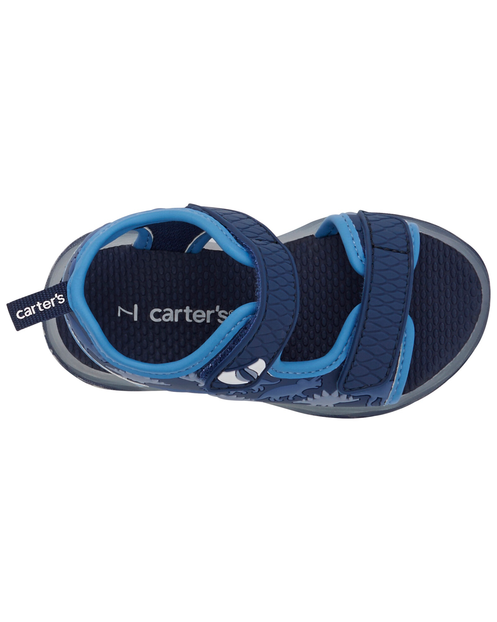 Sandalias con velcro y luces, diseño dinosaurios Sandalias con velcro y luces, diseño dinosaurios