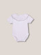 Body Manga Corta Detalle Verde Blanco