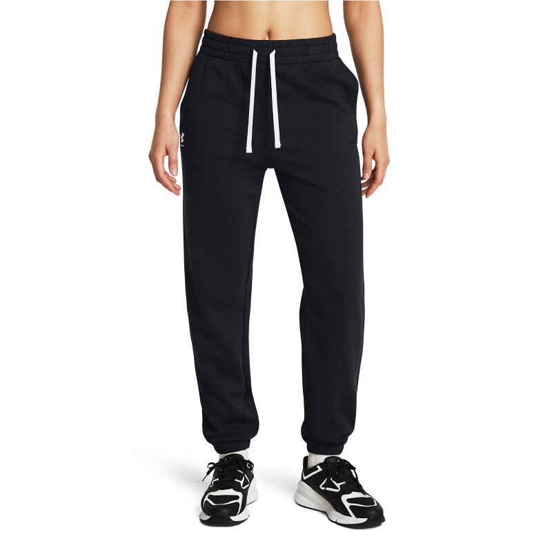 Pantalon Deportivo Training Under Armour Joggers de Mujer - 1382735-002 Negro-blanco