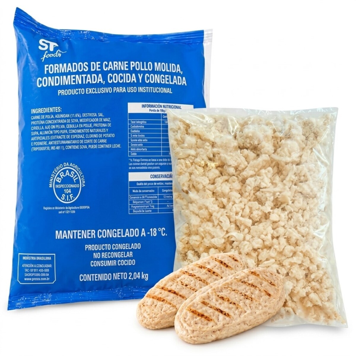 Filet Pollo Grillado 2k+pechuga Desmenuzada 1k 