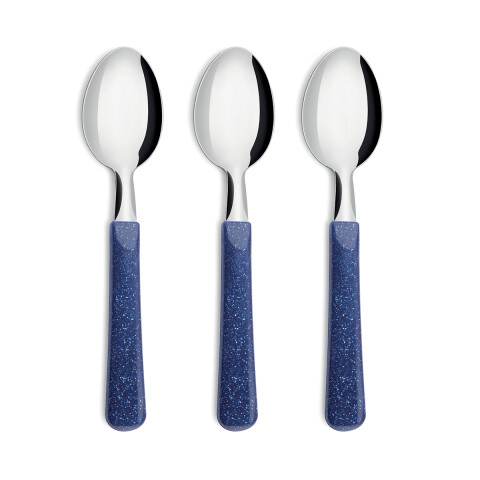 Set X3 Cucharas Glow de Simonaggio AZUL