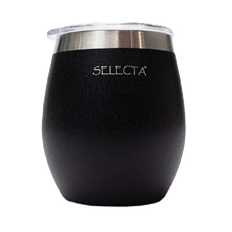 Mate Térmico Aqua en Acero Inox Doble Pared 240Ml con Tapa Negro