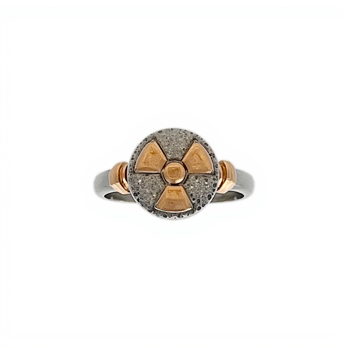 Anillo Profesión Radioterapia-Plata y Oro-Sin Piedra-AP5014 - sinpiedra 