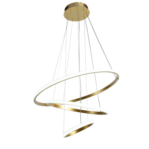 COLGANTE LED 38W ANILLOS 3000K GOLD 20+40+60CM COLGANTE LED 38W ANILLOS 3000K GOLD 20+40+60CM