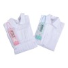 Túnica escolar recta para niño + útiles escolares excelente calidad Blanco