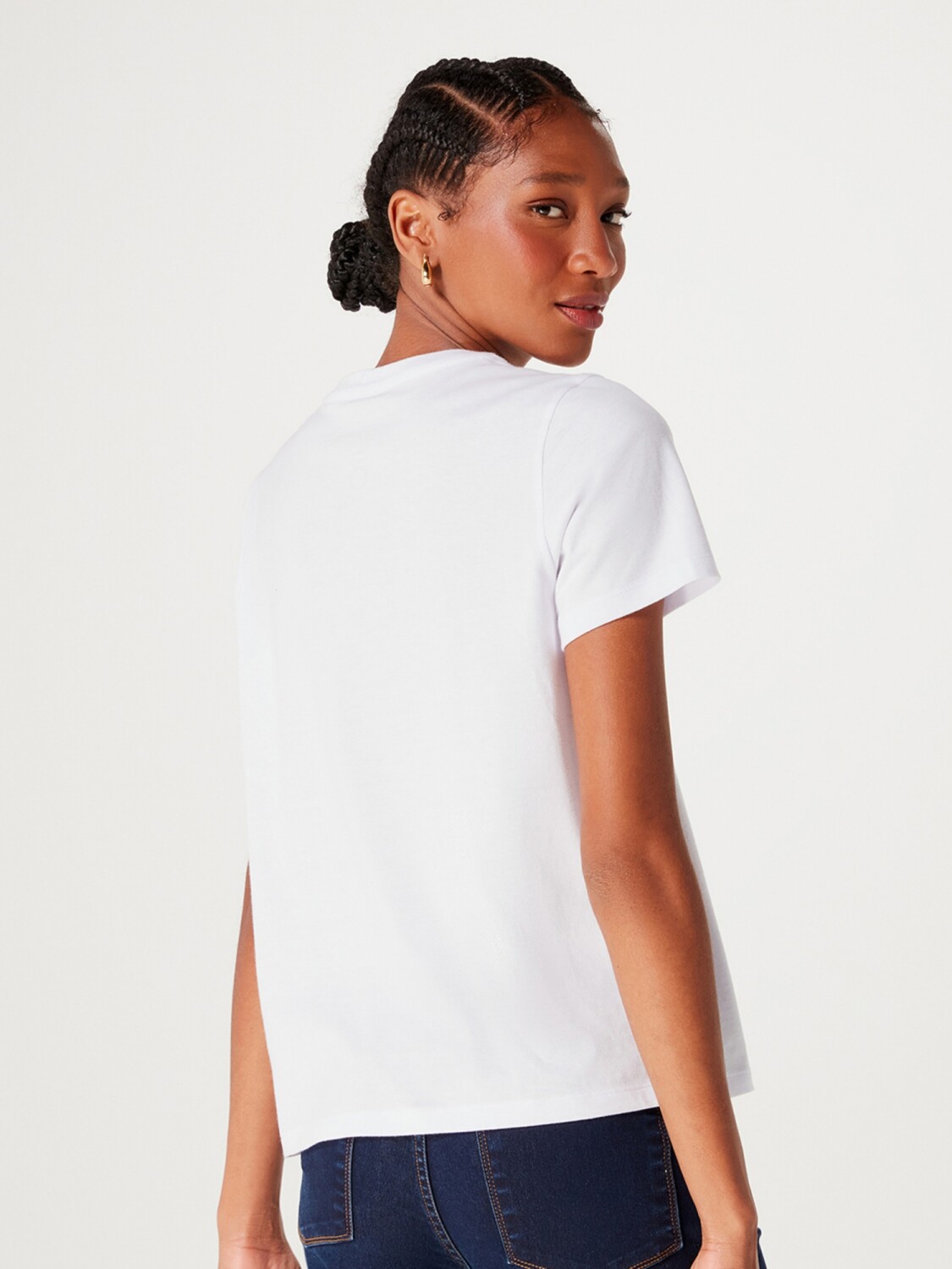 Blusas basicas punto discount blanco