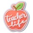 Jibbitz Teacher Life Apple Multicolor