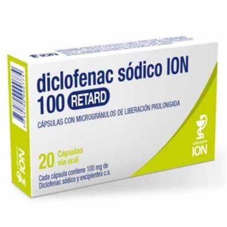 Diclofenac Ion Retard 100 mg x 20 comprimidos Diclofenac Ion Retard 100 mg x 20 comprimidos