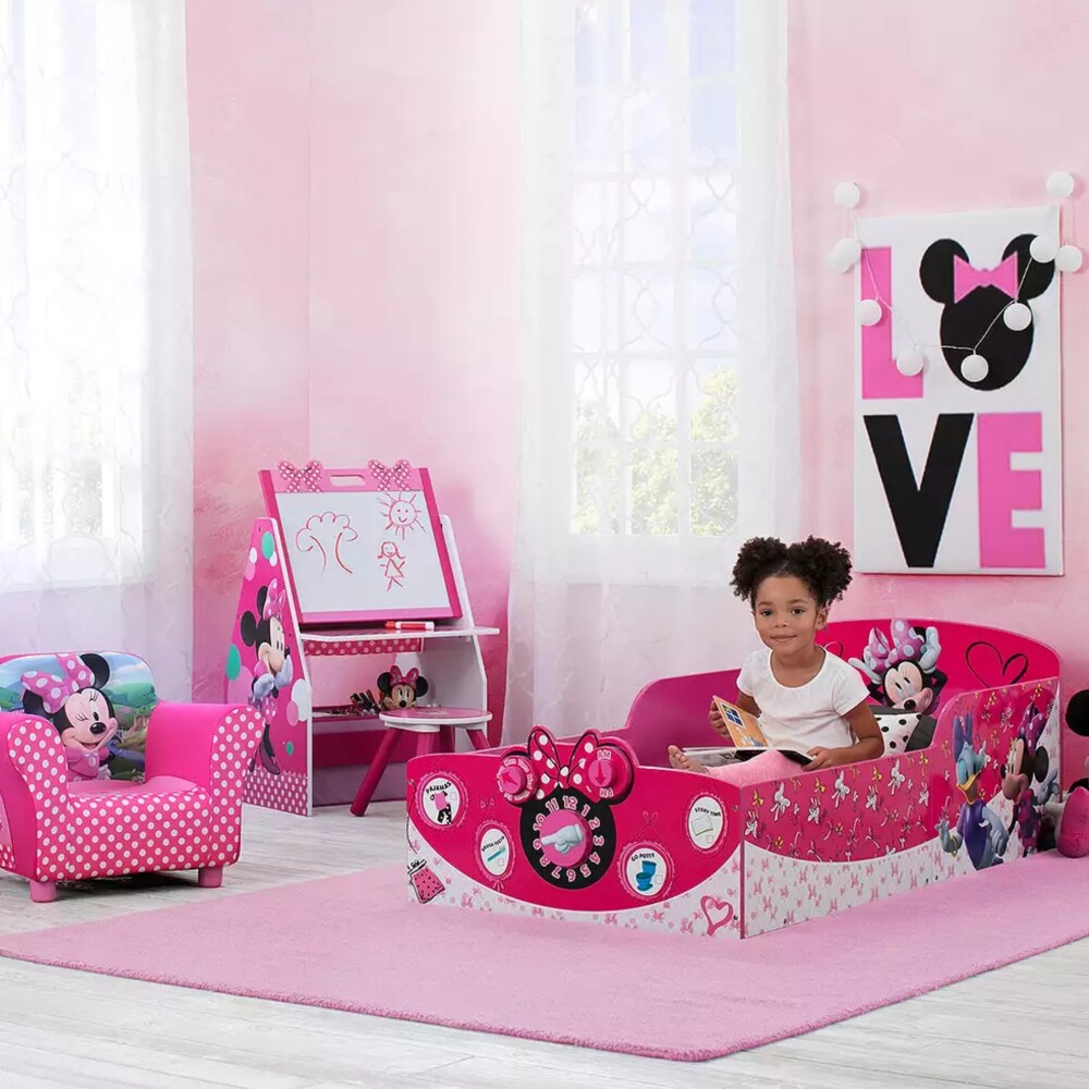 Cama de madera para niños pequeños - Disney Minnie Cama de madera para niños pequeños - Disney Minnie