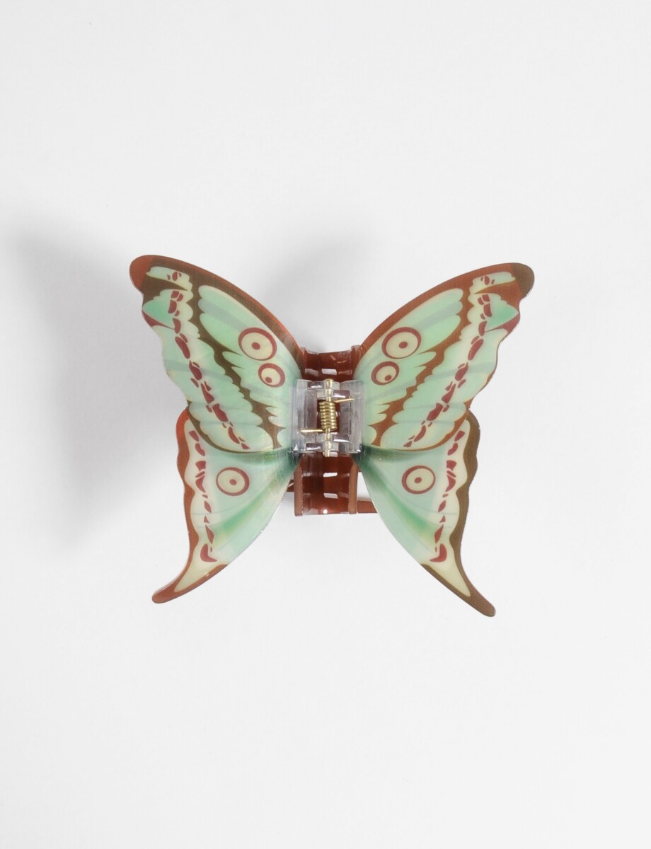 Broche mariposa - verde 