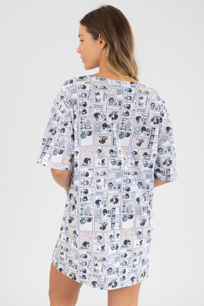 Camison mafalda 1 Marfil