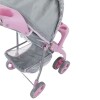 Coche de bebé para muñecas Bebesit 2 piezas Rosa